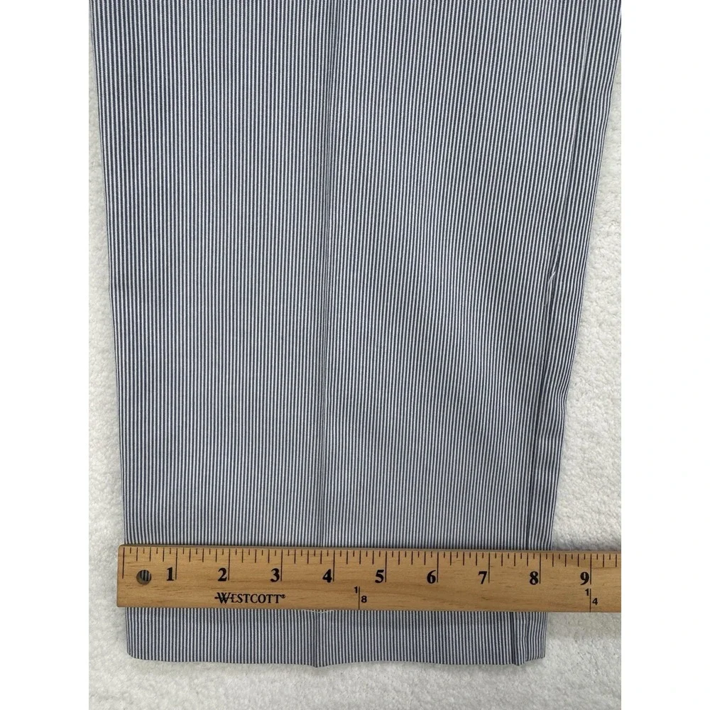 Polo Ralph Lauren Pants‎ Mens 36W 34L Blue White Stripe Seersucker Bleecker